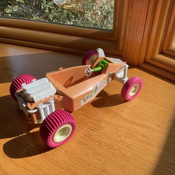 Vintage Mattel Barbie Dune Buggy Toy Car Pink Wheels & Stickers Imaginative Play - Picture 5 of 7